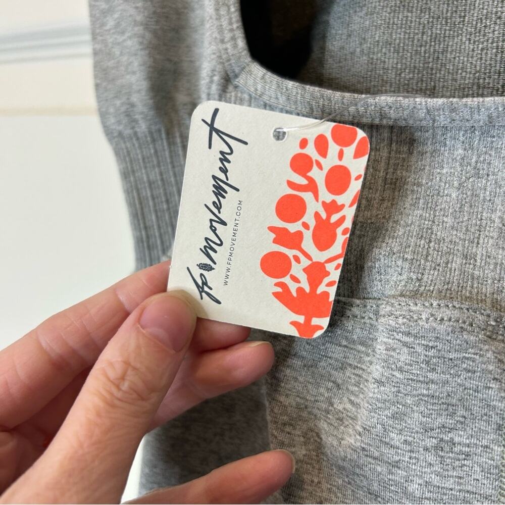 Free People Movement Good Karma Onesie Gray One Piece Jumpsuit Athletic Fitness - Picture 4 of 7